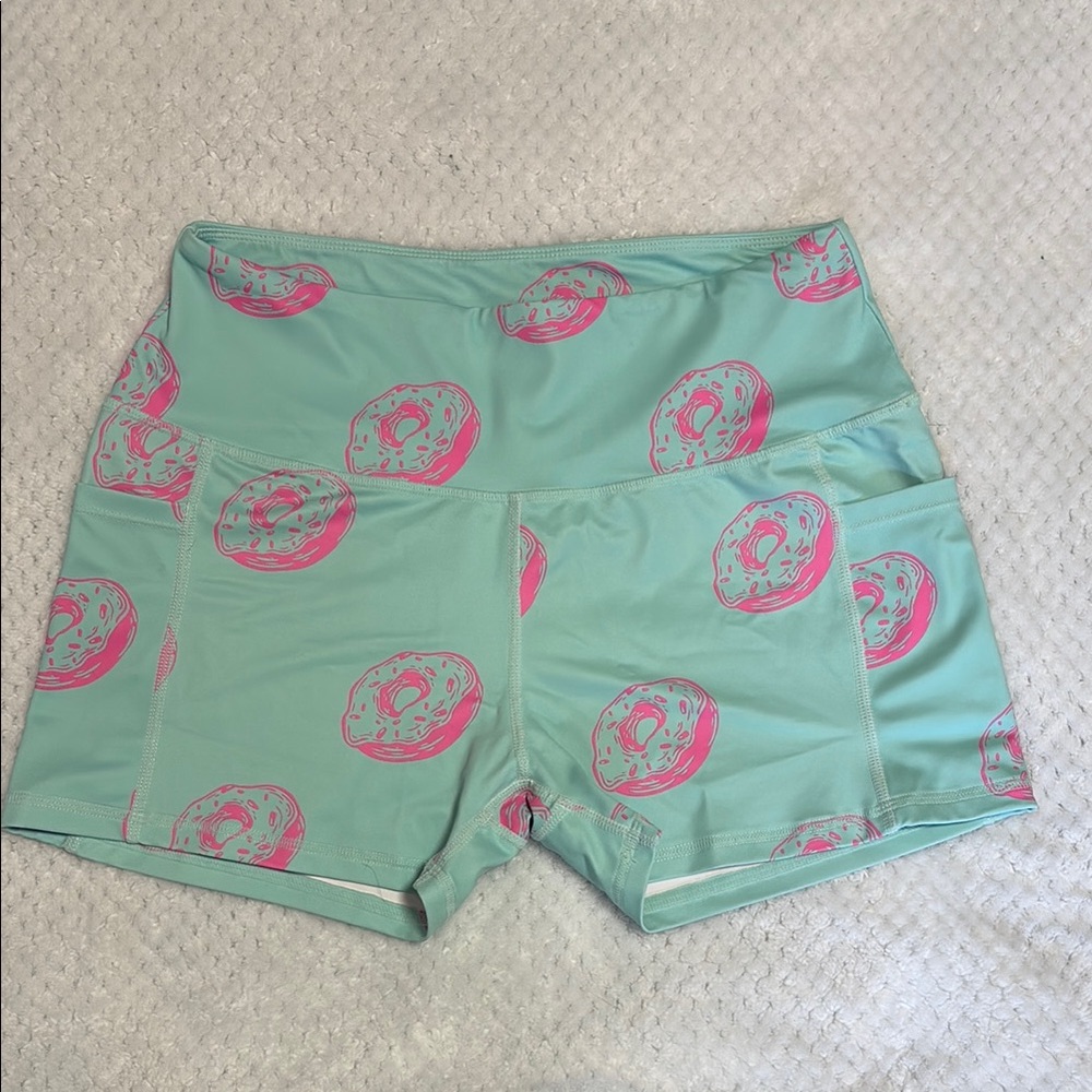 Women's Donut Print Shorts
